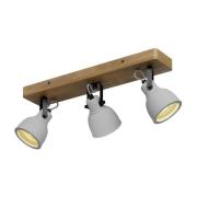 Lindby - Mirka 3 Plafondlamp Grey/Dark Wood