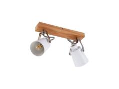 Lindby - Blana 2 Plafondlamp White/Wood