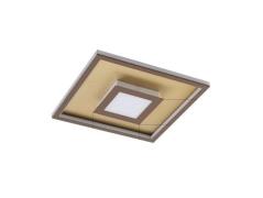 Lindby - Pekela Square LED Plafondlamp L40 Rust/Matt Gold