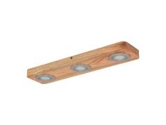 Lindby - Mikari 3 LED Plafondlamp Wood