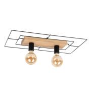 Envostar - Bridge 2 Plafondlamp Black/Wood