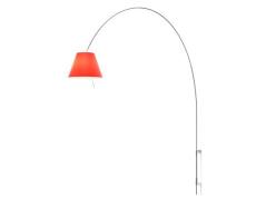 Luceplan - Lady Costanza Wandlamp met Schakelaar Rood/Aluminium