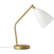 GUBI - Gräshoppa Taffellamp Glossy Alabaster White/Brass