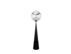 Tom Dixon - Globe Fat Vloerlamp Silver/Black