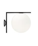 Flos - Ic C/W2 Plafondlamp/Wandlamp Matte Zwart