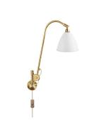 GUBI - Bestlite Bl6 Wandlamp Ø16 Geelkoper/Matte Wit