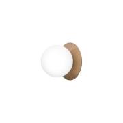 Nuura - Liila 1 Wand-/Plafondlamp IP44 Medium Dark Bronze/Opal