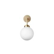 Nuura - Apiales Wandlamp Hardwired Brass/Opal