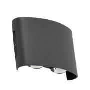 Lindby - Ithan 2 LED Buiten Wandlamp Donker Grijs