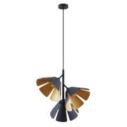 Lucande - Jemmily 3 Hanglamp Black/Gold