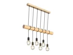 Lindby - Eviton 6 Hanglamp Wood