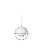 GUBI - Multi-Lite Hanglamp S Brass/White