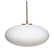 Hübsch - Muse Hanglamp Ellipse Opal/Brass