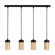 Envostar - Plain 4 Hanglamp Black/Wood