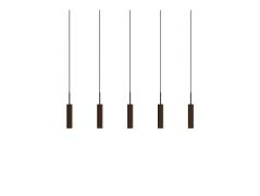 Audo Copenhagen - Tubulaire Rail 5 Hanglamp Alu/Anodized Bronzed