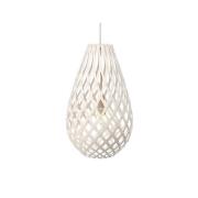 David Trubridge ltd - Koura Hanglamp H75 Wit 2 Kanten