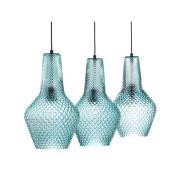 Lindby - Drakar 3 Hanglamp Ø25 Licht Blauw