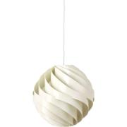 GUBI - Turbo Hanglamp Ø36 Glossy Alabaster White/White