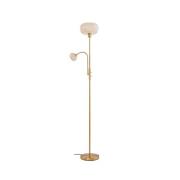 Lindby - Aliette Vloerlamp Goud/Amber