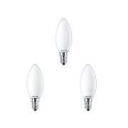 Philips - 3-pack Gloeilamp LED 2,2W Glas Kerte (250lm) E14