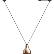 Lampe Gras - 323 L Hanglamp Round Copper/White