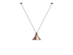 Lampe Gras - 323 L Hanglamp Kegelvormig Koper/Wit