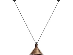 Lampe Gras - 323 XL Hanglamp Conical Raw Copper