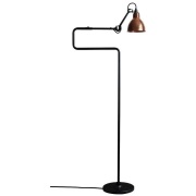 Lampe Gras - 411 VloerLamp Zwart/Raw Koper/Wit