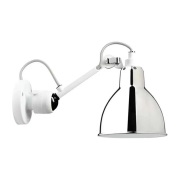 Lampe Gras - 304 Wandlamp Wit/Chroom