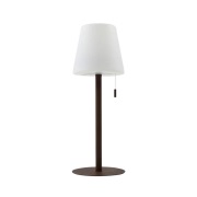 Lindby - Azalea LED Portable Taffellamp IP44 Wit/Bruin