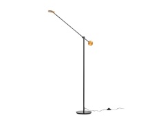 Lucande - Adomas LED Vloerlamp Black/Gold