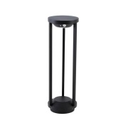 Lucande - Evelis Zonnecel Lamp W/Sensor Zwart