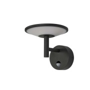 Lucande - Fenia Buiten Wandlamp w/Sensor Anthracite/Opal