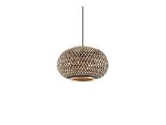 Lindby - Nerys Hanglamp Black/Wood