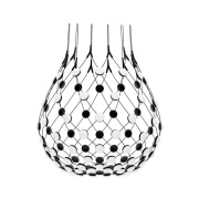 Luceplan - Mesh Hanglamp Ø80xH60 1m w/Wireless Kit Black