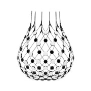 Luceplan - Mesh Hanglamp Ø80xH60 2m w/Wireless Kit Black