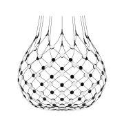 Luceplan - Mesh Hanglamp Ø100xH90 1m w/Wireless Kit Black