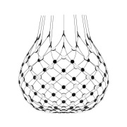 Luceplan - Mesh Hanglamp Ø100xH90 Phase 2m Black