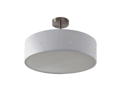 Lindby - Umma Plafondlamp H30 White/Satin Nickel