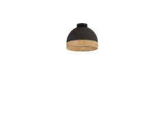 Lindby - Lonnaris Plafondlamp Black/Nature