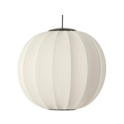 Made By Hand - Knit-Wit 60 Round LED Hanglamp Pearl White