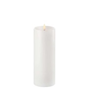 Uyuni - Cilinderkaars LED w/shoulder Nordic White 7,8 x 20 cm  Lightin...