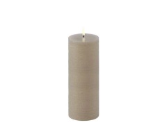 Uyuni - Cilinderkaars LED 7,8 x 20,3 cm Rustic Sandstone  Lighting