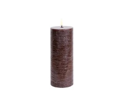Uyuni - Cilinderkaars LED 7,8 x 20,3 cm Rustic Brown  Lighting
