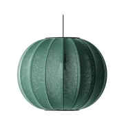 Made By Hand - Knit-Wit 45 ronde LED hanglamp, groen, Ø45cm