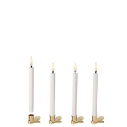 Uyuni - Kaarsen Mini LED Nordic White 4 pcs w/clips 1,3 x 13 cm  Light...