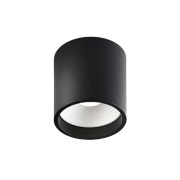 LIGHT-POINT - Solo 2 ronde plafondlamp, zwart/wit, Ø 10 cm