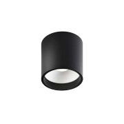 LIGHT-POINT - Solo 1 Round plafondlamp, zwart/wit, Ø 8 cm