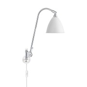 GUBI - Bestlite Bl6 Wandlamp Ø16 Chroom Matte Wit