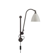 GUBI - Bestlite BL5 wandlamp, Ø 16 cm, zwart/messing/wit